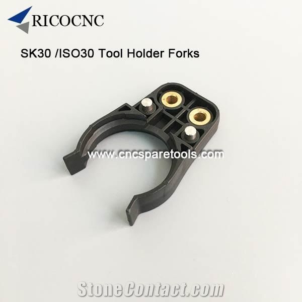 Black Iso30 Din69871 Sk30 Cnc Tool Changer Forks