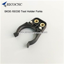 Black Iso30 Din69871 Sk30 Cnc Tool Changer Forks