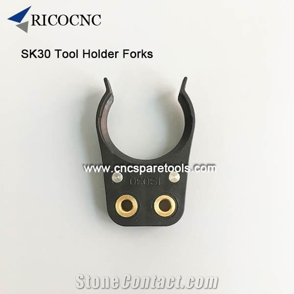 Black Iso30 Din69871 Sk30 Cnc Tool Changer Forks