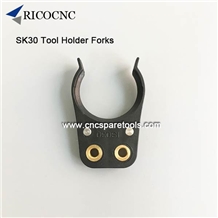 Black Iso30 Din69871 Sk30 Cnc Tool Changer Forks