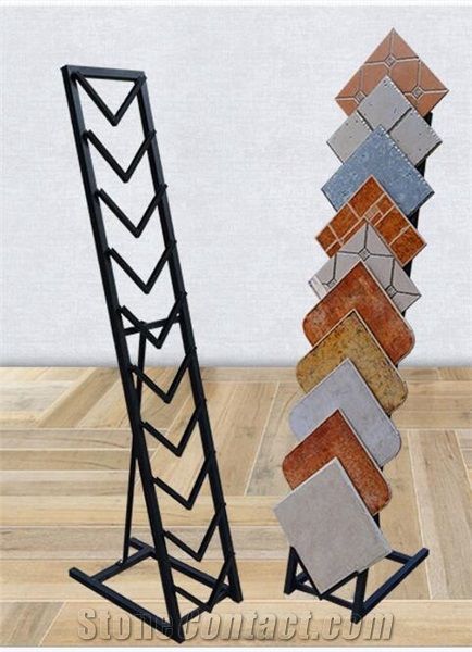 Mx0154 Natural Stone Tile Display Racks, Showroom and Exhibition Sample Stands