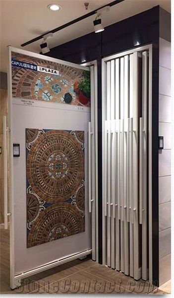Mx0154 Natural Stone Tile Display Racks, Showroom and Exhibition Sample Stands