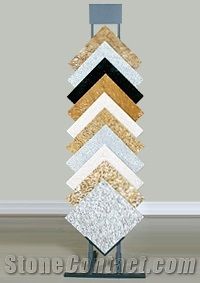 Mx0175 Stone Tile Display Shelves,Shelf Unit Tile Display for Loose Tiles, Tile Sample Boards