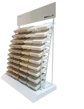 Mx099 Rotating Tile Display- Stone, Ceramic, Hardwood, Mosaic Tile Display Rack, Quartz and Carpet Sample Display Racks