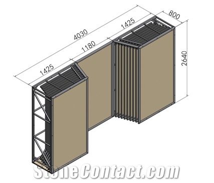 Quartz Surface Sample Racks, Stone Tile Display Shelves,Shelf Unit Tile Display for Loose Tiles, Tile Sample Boards