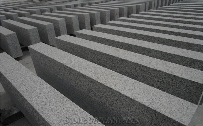 Hubei New G603 Granite Beveled Curbstone/Kerbstone