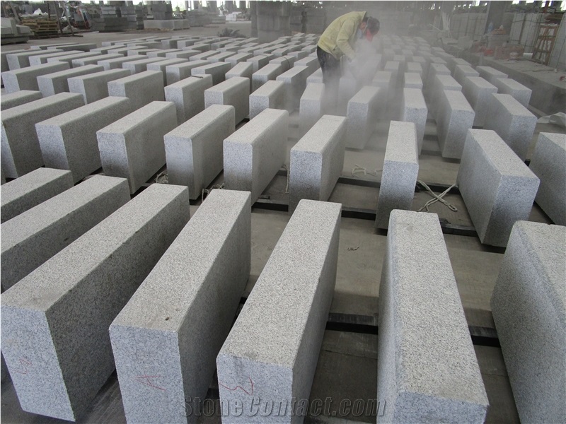 Hubei New G603 Granite Beveled Curbstone/Kerbstone