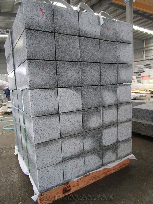 Hubei New G603 Granite Bush Hammered Paving Brick