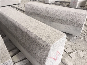 Hubei New G603 Granite Flamed & Beveled Kerbstone