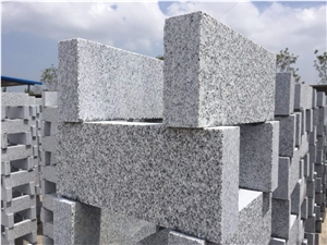 White Color Hubei New G603 Granite Flamed Paving Brick Stone