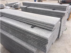 Light Grey Hubei New G603 Granite Full Bullnose Stair Steps