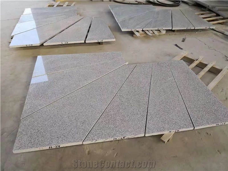 New Pangdang Light Grey G603 Granite Polished Spiral Stairs