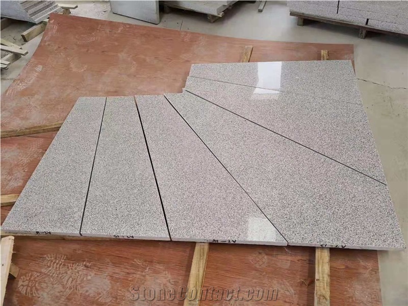 New Pangdang Light Grey G603 Granite Polished Spiral Stairs