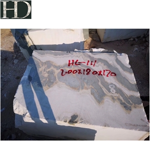 Chinese Panda White Marble Block