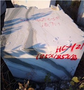 Chinese Panda White Marble Block