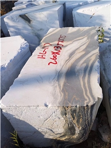 Chinese Panda White Marble Block