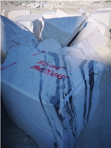 Chinese Panda White Marble Block