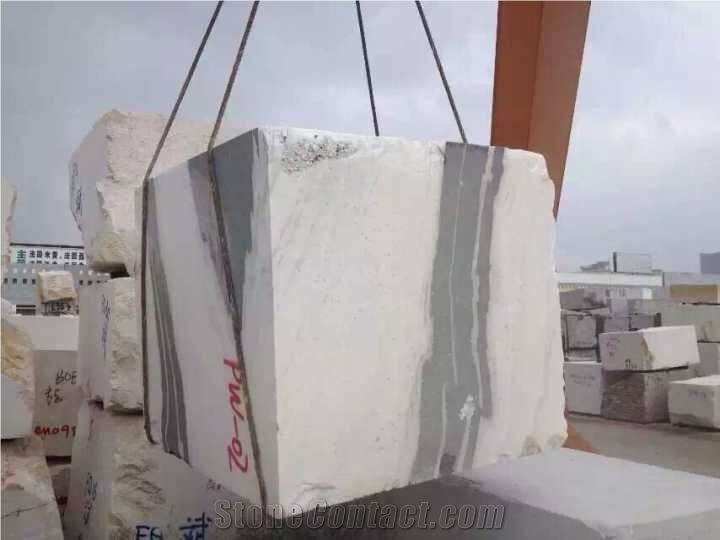 Chinese Panda White Marble Block