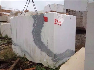 Chinese Panda White Marble Block