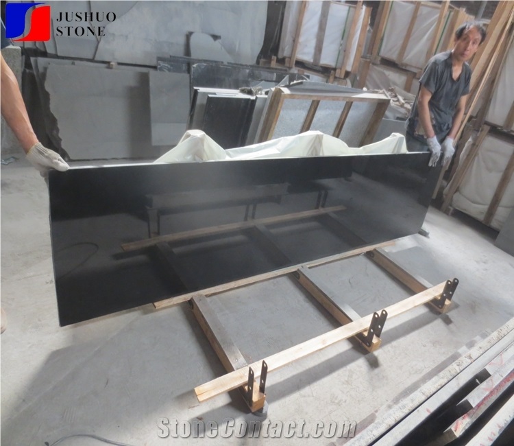 Polish Absolute Black Mongolian Black Basalt Slabs