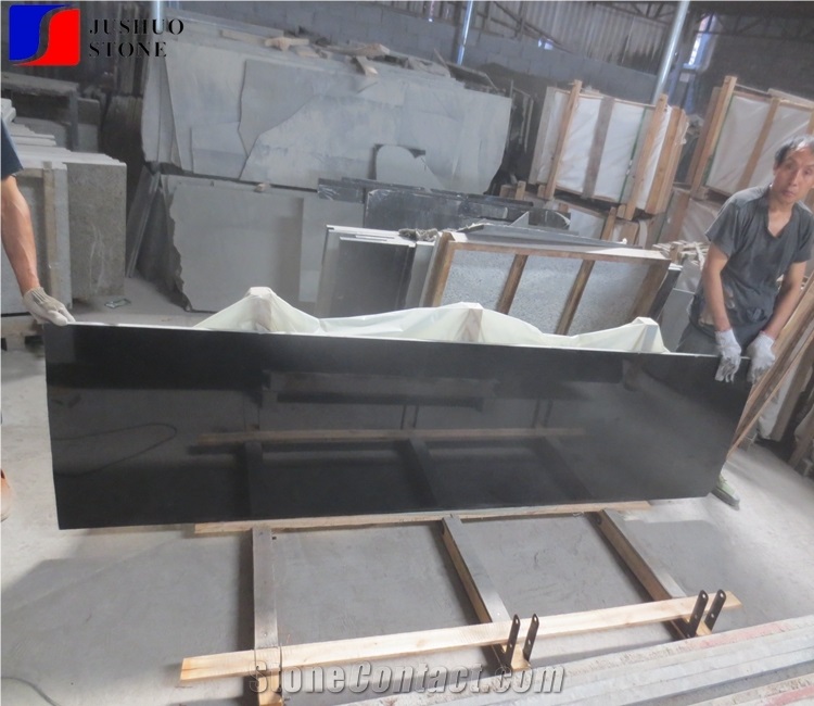 Polish Absolute Black Mongolian Black Basalt Slabs