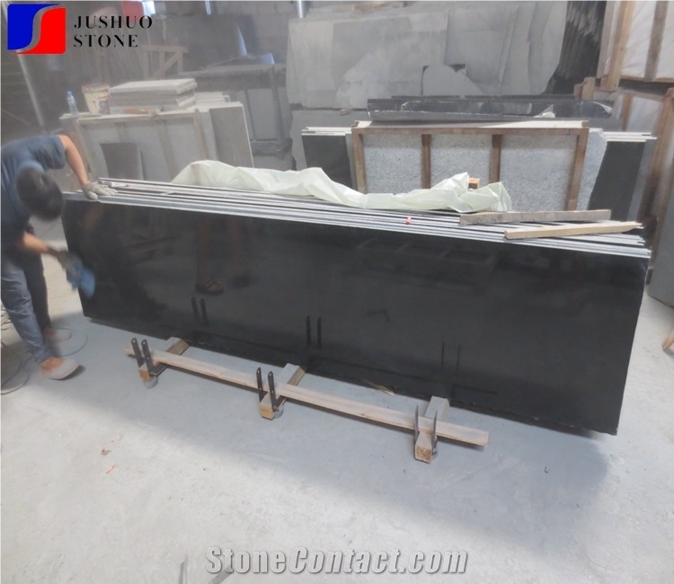 Polish Absolute Black Mongolian Black Basalt Slabs