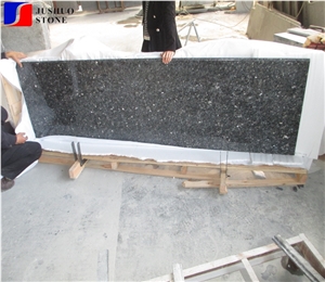 Polished Silver Pearl Granite Countertops Island