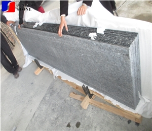 Polished Silver Pearl Granite Countertops Island