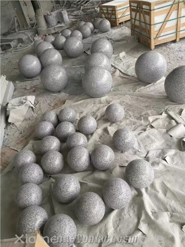 Landscaping Sphere G603 Granite Rolling Parking Stone