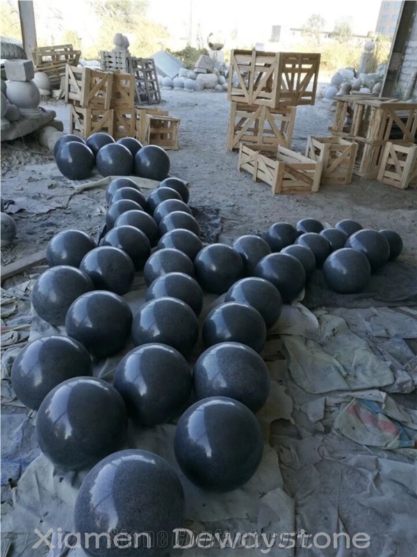 Landscaping Sphere G603 Granite Rolling Parking Stone