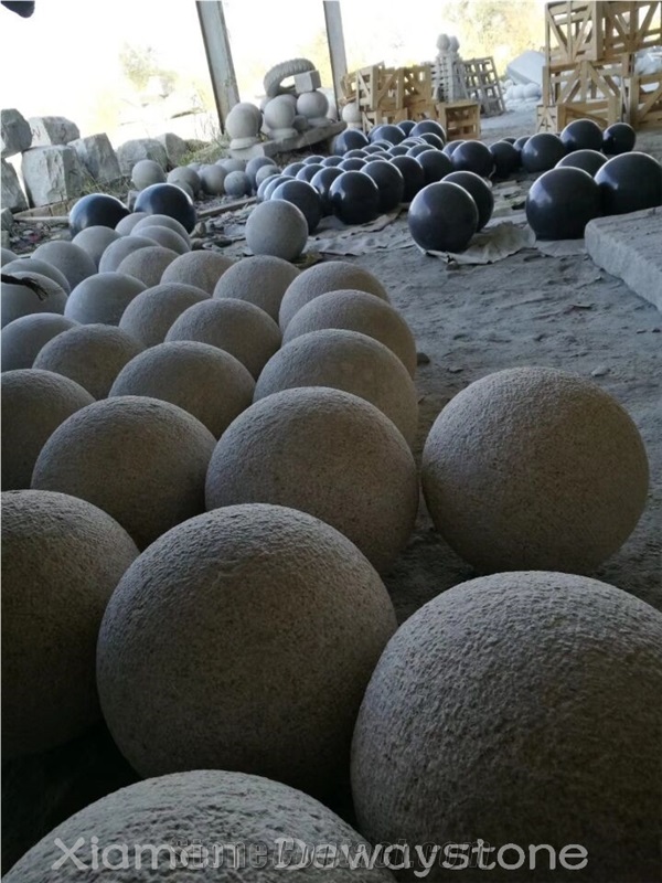 Landscaping Sphere G603 Granite Rolling Parking Stone