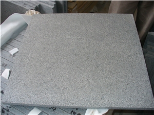G654 Granite Tile Flamed Dark Grey Granite Tile