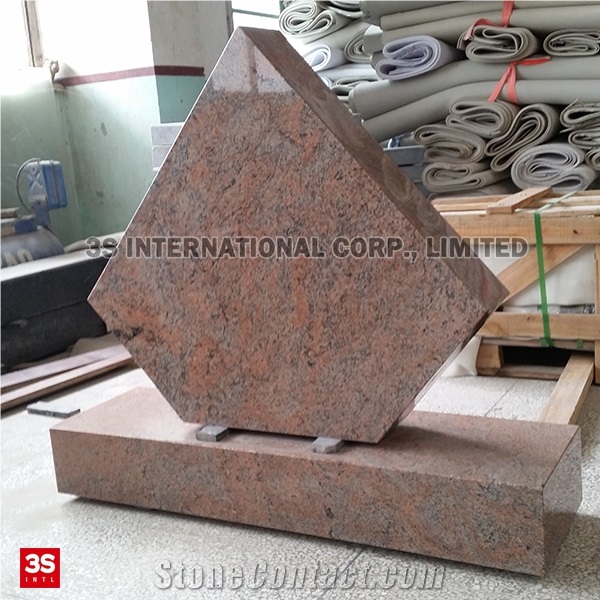 Multicolor Red Granite Monument