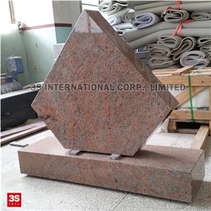 Multicolor Red Granite Monument