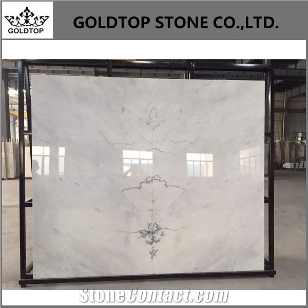 China Polished Surface Finishing Snow White Slabs