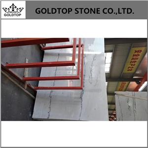 China Polished Surface Finishing Snow White Slabs
