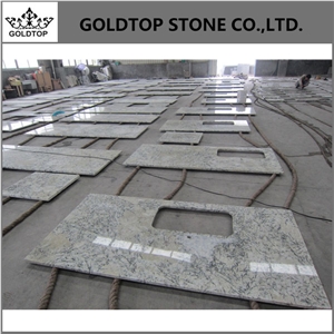 Crystal Grey Blue Ice Granite,Polished Worktop Prefab Kitchen Countertops