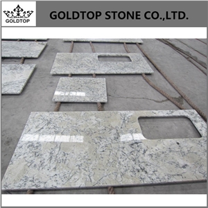 Crystal Grey Blue Ice Granite,Polished Worktop Prefab Kitchen Countertops