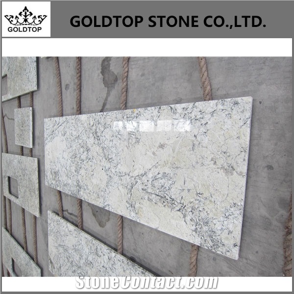 Crystal Grey Blue Ice Granite,Polished Worktop Prefab Kitchen Countertops