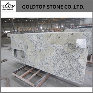 Crystal Grey Blue Ice Granite,Polished Worktop Prefab Kitchen Countertops