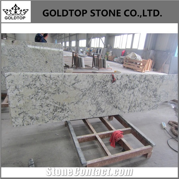 Crystal Grey Blue Ice Granite,Polished Worktop Prefab Kitchen Countertops