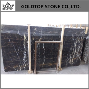 Delicate Polished Black Marble Bathroom Vanity Top