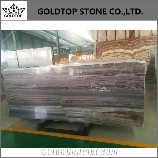 First Choice Polished White Palisandro Marble Slab