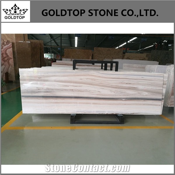 First Choice Polished White Palisandro Marble Slab