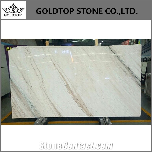 First Choice Polished White Palisandro Marble Slab