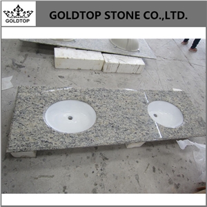 Giallo Ornamental Bath Top,Dark and Light Granite