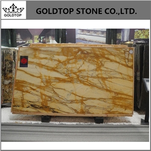 Giallo Sienna Slabs Panel for Hotel Floor Covering