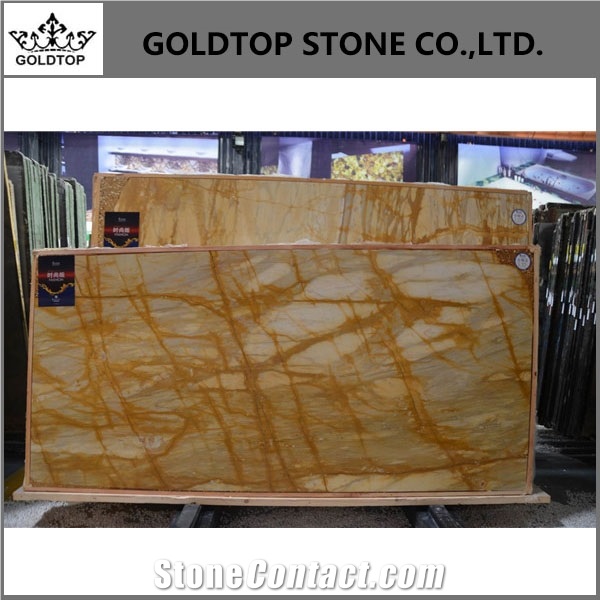 Giallo Sienna Slabs Panel for Hotel Floor Covering