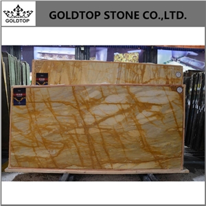 Giallo Sienna Slabs Panel for Hotel Floor Covering