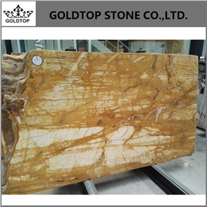 Giallo Sienna Slabs Panel for Hotel Floor Covering